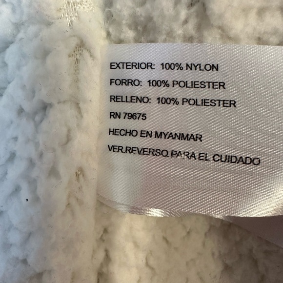 SOLD Michael Kors Girls Puffer Coat Pale Blue With Faux Fur Lining & Hood 10/12 - Picture 6 of 14